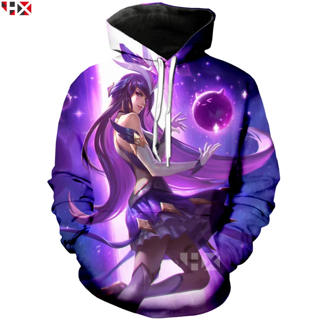 HX Newest League Of Legends Star Guardian Syndra Tees 3D Print T shirt/Hoodie/Sweatshirt Unisex