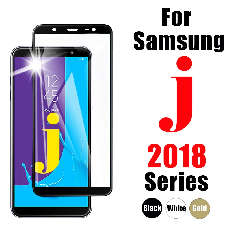 Защитное стекло для samsung galaxy J2 pro J3 J4 J6 плюс J7 J8 2018 Защитная пленка экрана
