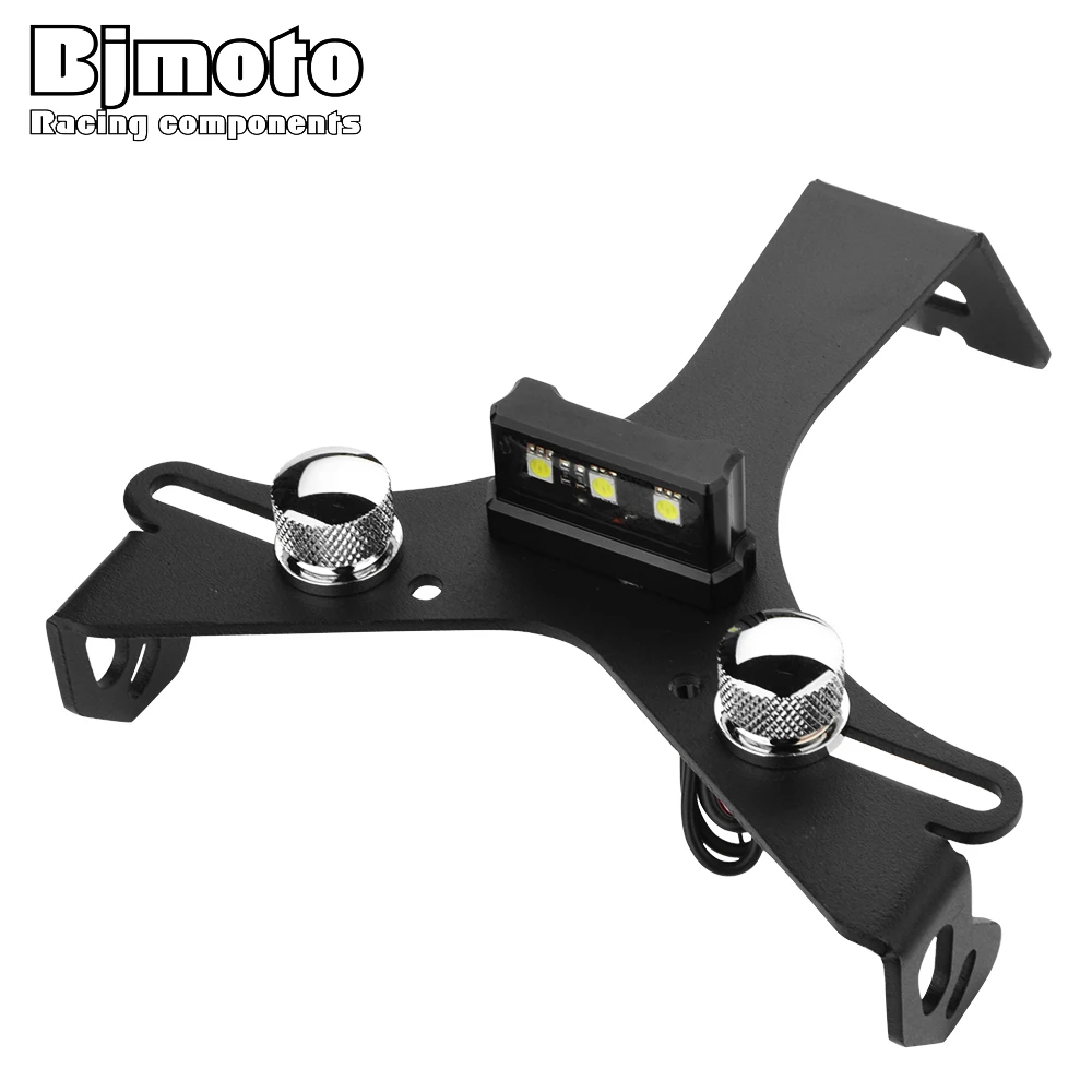 

BJMOTO For DUCATI 848 1098 1098S Motorcycle Aluminum License Number Plate Frame Holder Bracket Black
