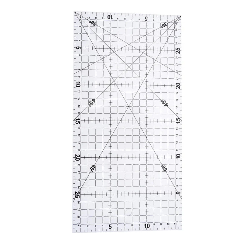 Peerless Высокое качество 1 шт. прозрачными вставками акриловая линейка школа Quiltin