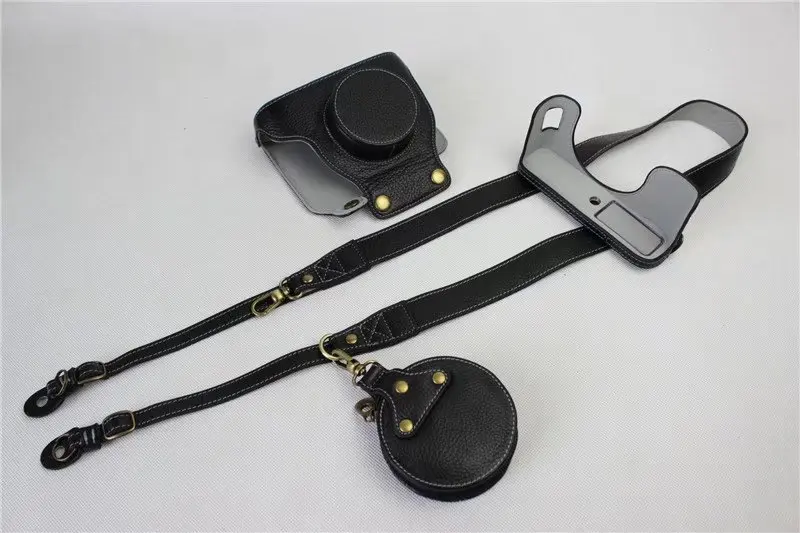 Bolsa para Fuji X100f com Abertura de Fundo da Bateria Real Leather Câmera Genuine Novidades Case Capa Bolsa Fujifilm - Image 3