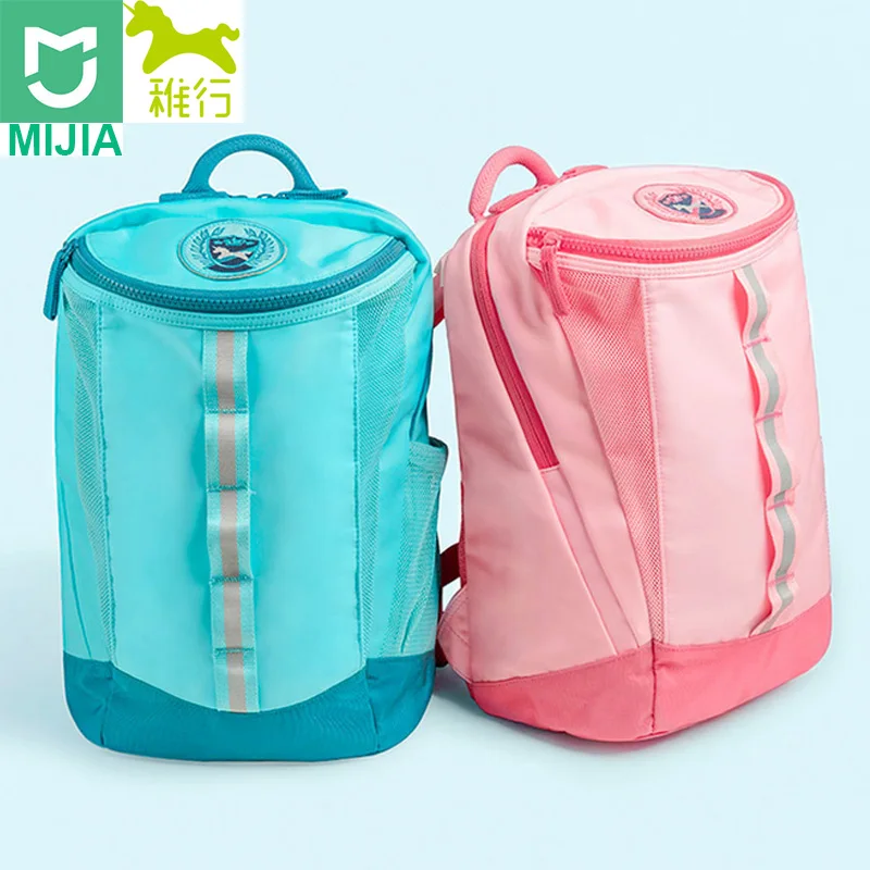 

Xiaomi Youpin School Bag Shoulder Outdoor Backpack Light Weight Quick Opening Zipper Soft Safety Fabric Children Bag