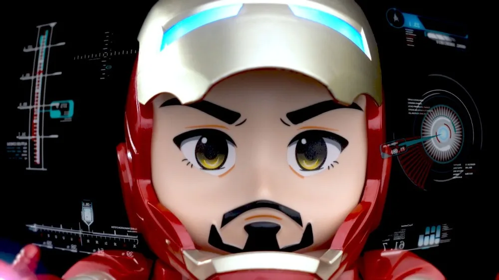 

The New Avengers: Endgame Marvel Iron Man Action Q Vision Can Move With Music Funny Marvel Action Gift For Children