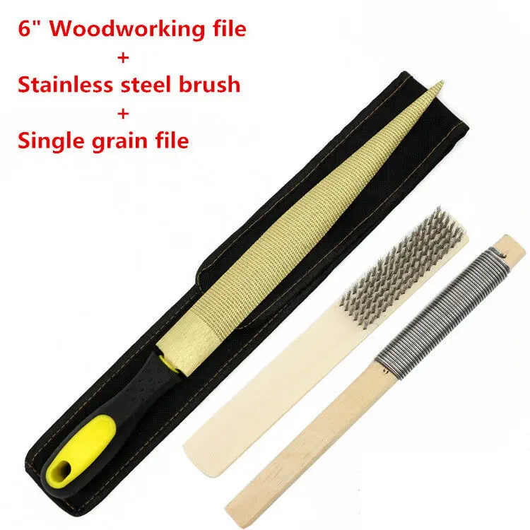 3PCS/set 6 inche Woodworking steel file brush Single grain rasp W195 | Инструменты