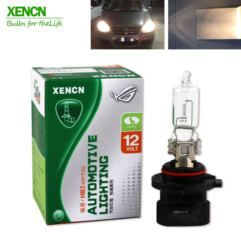 XENCN HB3A 9005XS 12V 60W 3200K прозрачная серия Оригинальные Автомобильные фары точечные фары "emark" галогенные лампы авто лампы для Cadillac джип Dodge