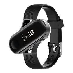 Ремешок силиконовый браслет для часов с металлической рамкой для Xiao mi band3 умные часы браслет аксессуары для mi Band 3 ремешок