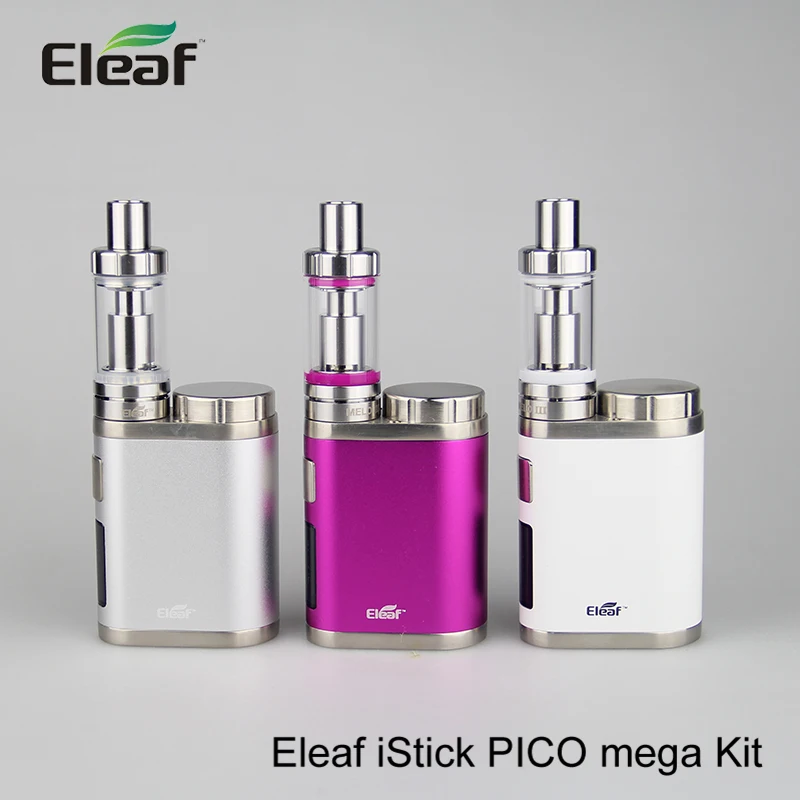Оригинальный Eleaf iStick Pico Mega Kit 4 мл Melo 3 атомайзер с TC Mod 80 Вт совместимый 26650 18650