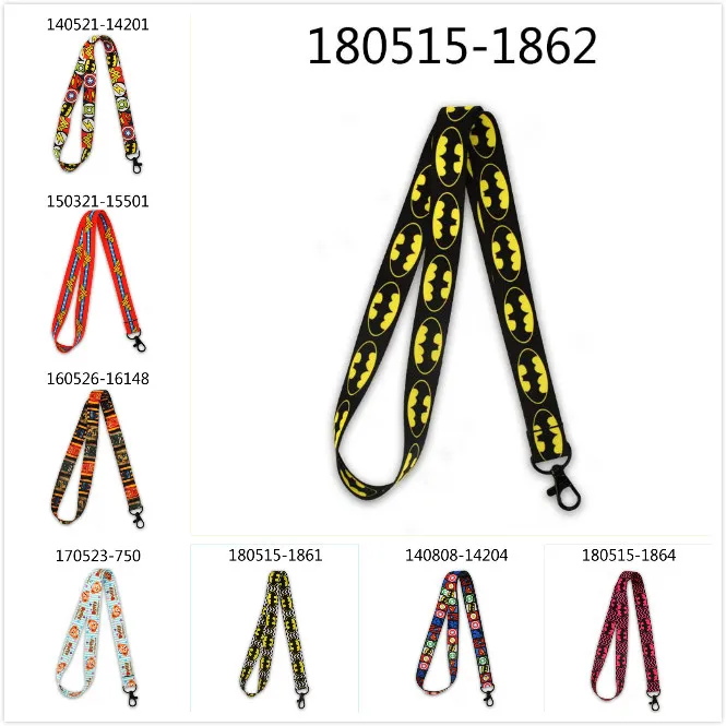 

New - 20/25 mm- Avengers,Batman,Cartoon pattern printed ID card Lanyard - Necklace Chain String -camera,ID card Rope lanyards