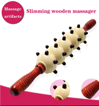 

2018 Promotion Hot Sale Acupuntura Massageador Massage Wheel Body Stick Nine Round Belly Abdominal Fitness Back Free Shipping