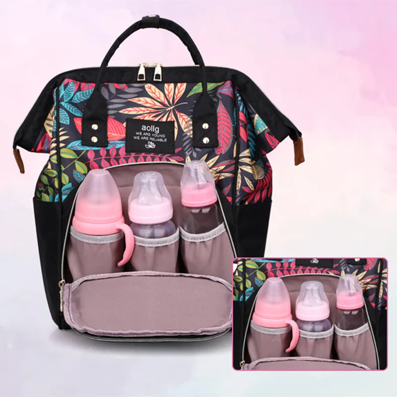 Сумка для подгузников рюкзак мам беременных большая сумка Bolsa Maternida с принтом Bebe