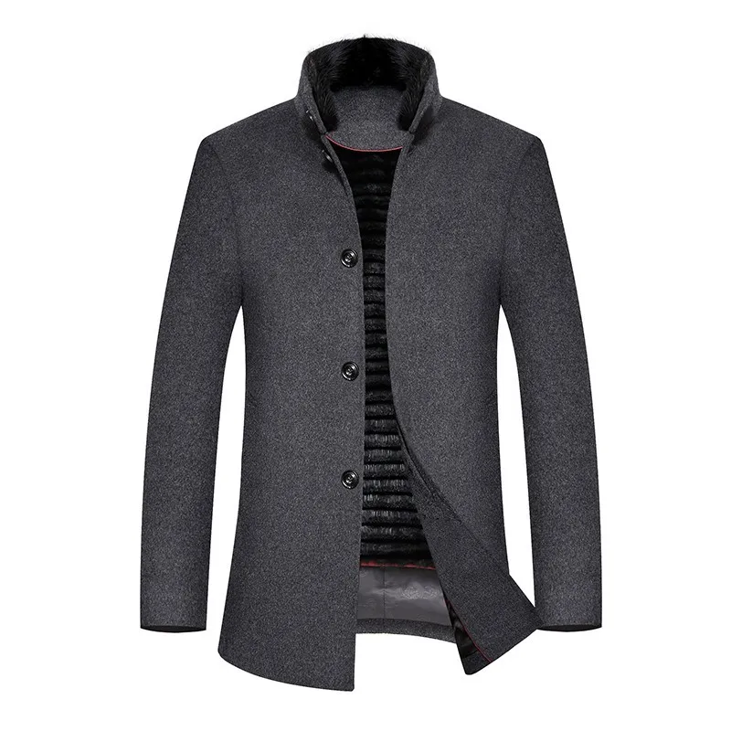 บุรุษสบายๆที่มีคุณภาพสูงทำด้วยผ้าขนสัตว์แจ็ค