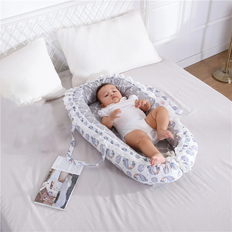 Nursery Bedding Mattresses Baby Bassinet For Bed Portable Baby Lounger For Newborn Crib Breathable And Sleep Nest New