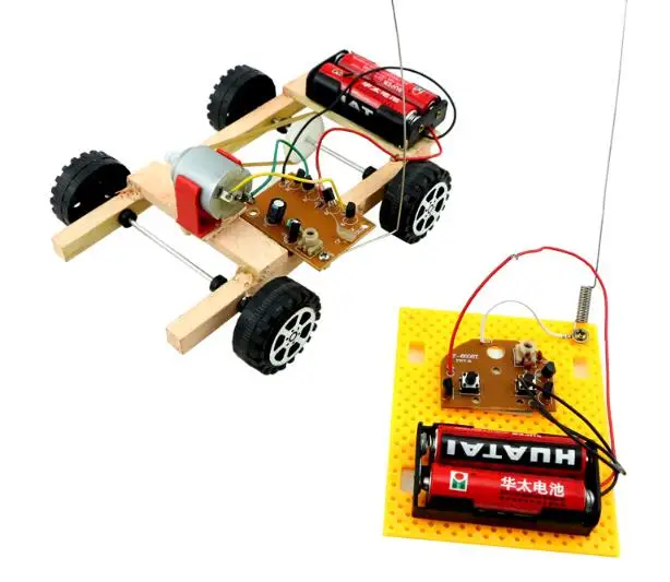 DIY Educational Electric Remote Control RC Robot Car Scientific