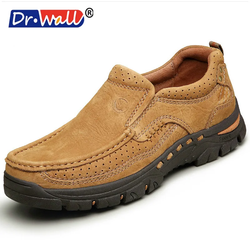 2017 Brand Mens Casual Loafers Tenis Masculino High Quality Men Genuine Leather Shoes Leather Shoes Walking Jogging Footwear