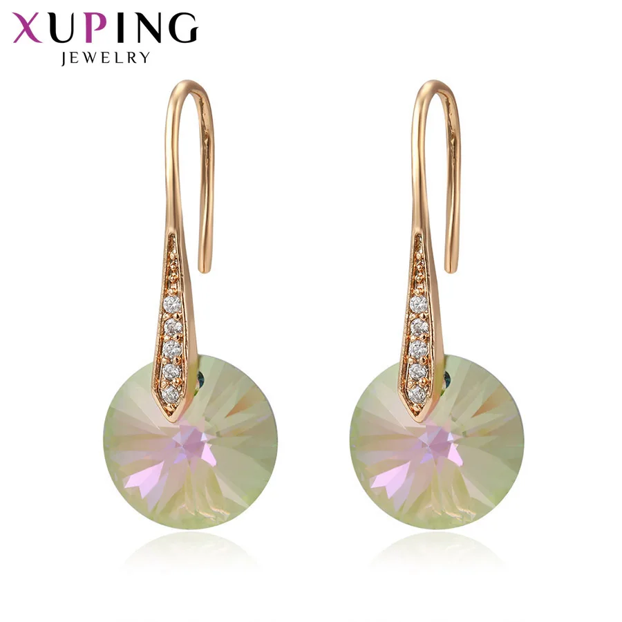

Xuping Popular Design Round Earrings Crystals from Swarovski High Quality Jewelry Valentine's Day Gift Women S162.2-97626