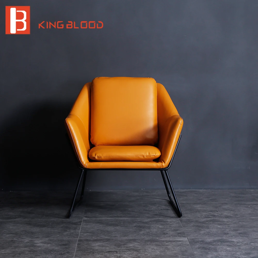 Современный стиль Одноместный pu кожаный стул для гостиной дизайнерское кресло