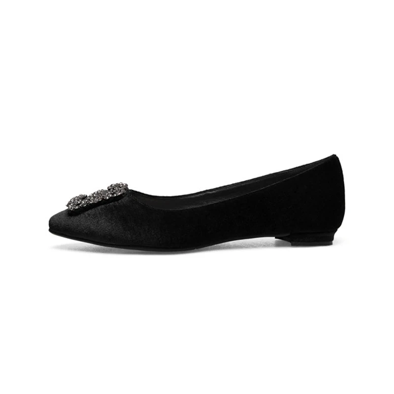 Troupeau Femmes fog Noir light Purple Appartements Blue Printemps Plat Bout Profonde Casual Solide Noir De Nouveau Doratasia Femme Grande Pointu brown rouge 34 apricot Cristal Taille Peu Chaussures 43 jaune 5BFq1tZwx
