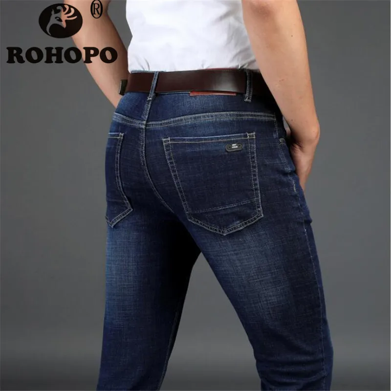 Fashion Designer Man Denim Jeans Autumn Thick Elasticity Casual Slim Denim Trousers Classical Design Business Man Length Jeans Fashion Designer Man Denim Jeans Autumn Thick Elasticity Casual Slim Denim Trousers Classical Design Business Man Length Jeans