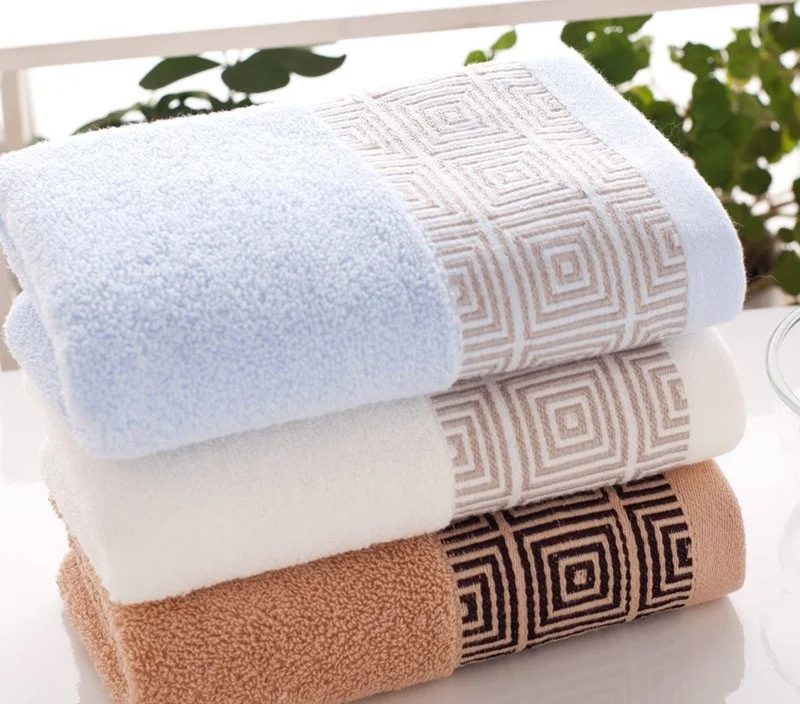 blue and yellow hand towels