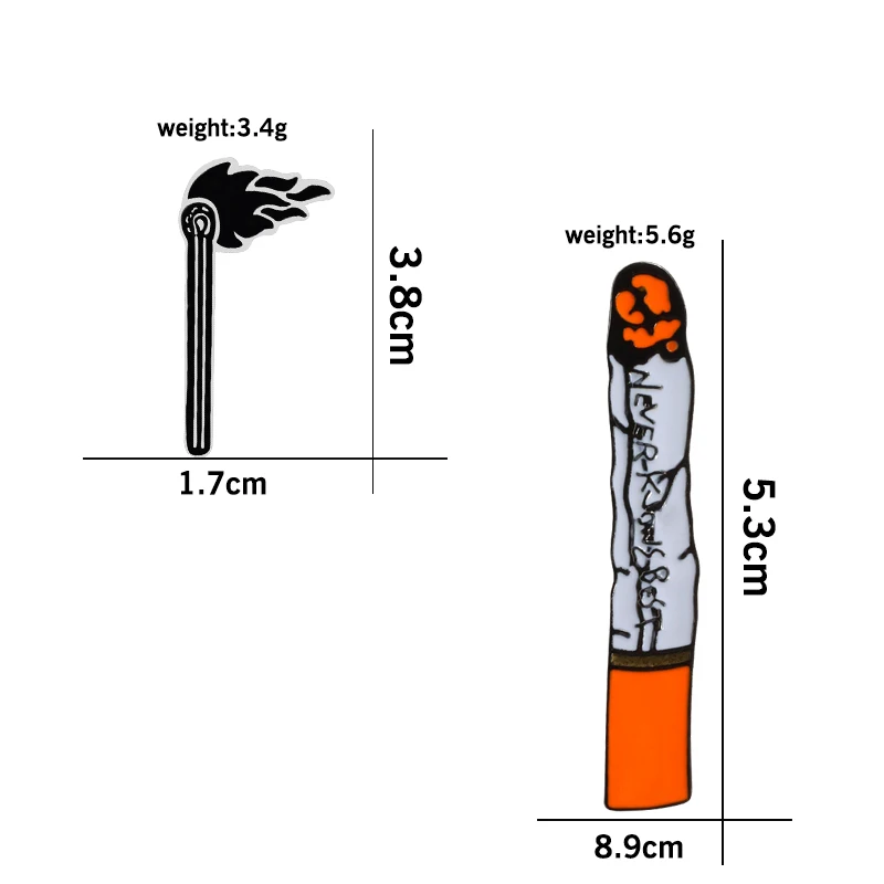 Новая сигарета Matchstick значок брошка мультфильм для wo мужские ювелирные изделия мужские джинсовые куртки пуговицы нагрудные булавки "Сумка" творческие курильщик подарки