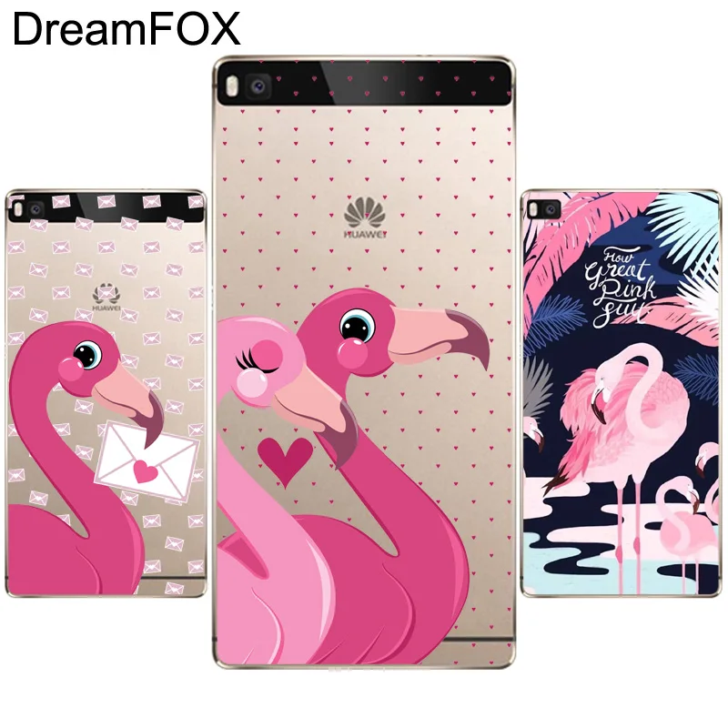 DREAMFOX M479 Фламинго Мягкий силиконовый чехол из ТПУ для Huawei P8 P9 P10 Lite Plus 2017 Honor 8 Pro 9 6X |