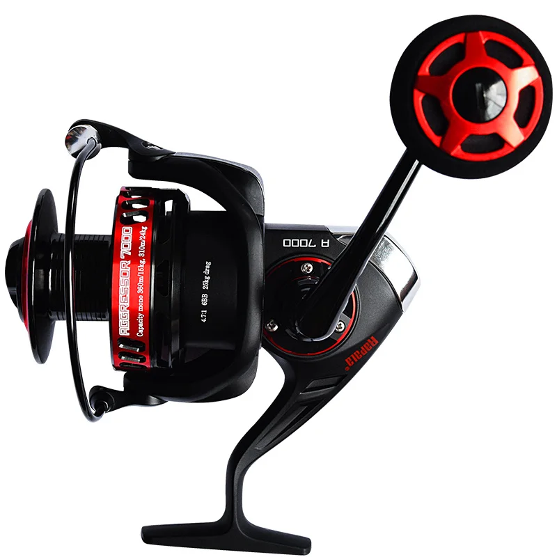 Rapala A7000 АГРЕССОРА Спиннинг Катушка Рыбалка 6 + 1ВВ 4.9: 1 Макс Перетащите 25 кг Из