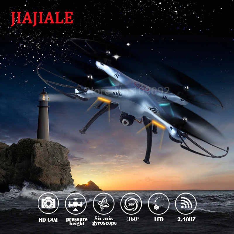 Новое поступление 2 4G 4CH SYMA X5HC RC Дрон вертолет Квадрокоптер с удержанием высоты HD