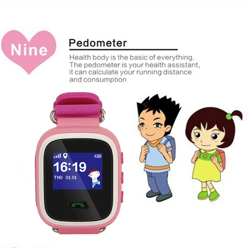 2018 Детские gps Smartwatch Q60 Смарт часы наручные часы SOS вызова Расположение Finder локатор устройства трекер малыш безопасный
