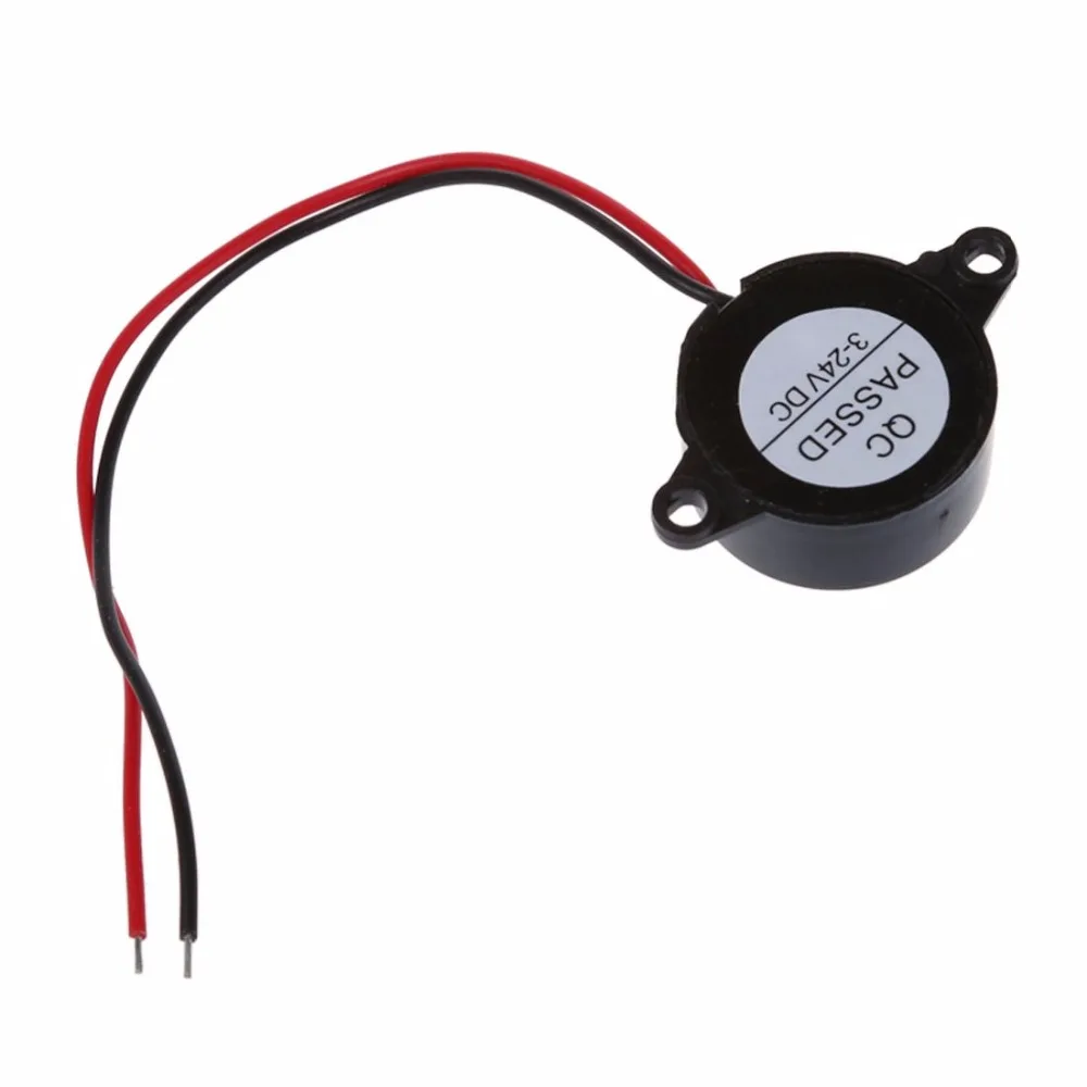 

Generic Pack of 100pcs Electronic Active Piezo Buzzer Dc 12v Buzzerphone Alarm Speaker Alarm 90db 3000hz Black Case