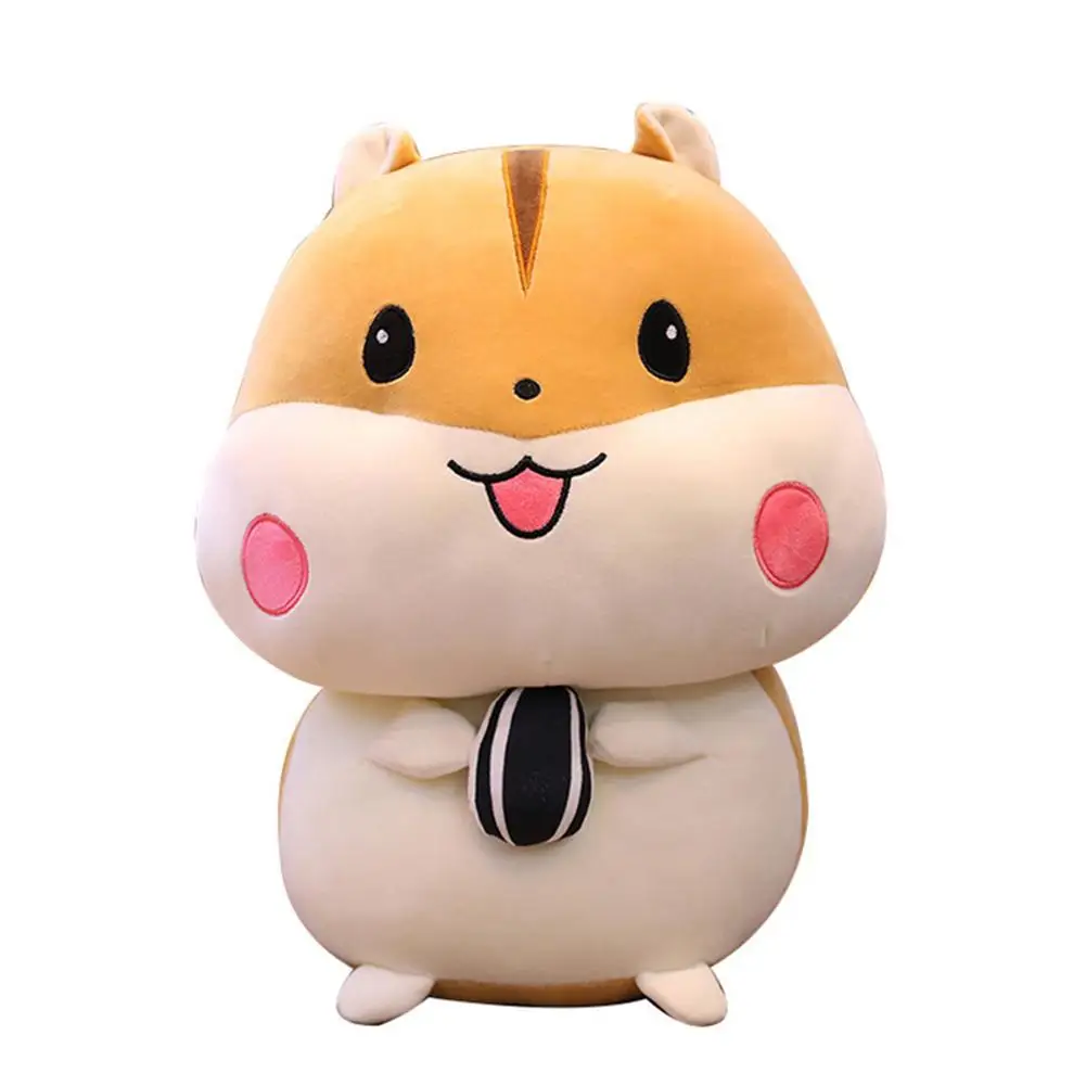 

Cute Gluttonous Hamster Shape Plush Doll Throw Pillow Toy for Home Decoration