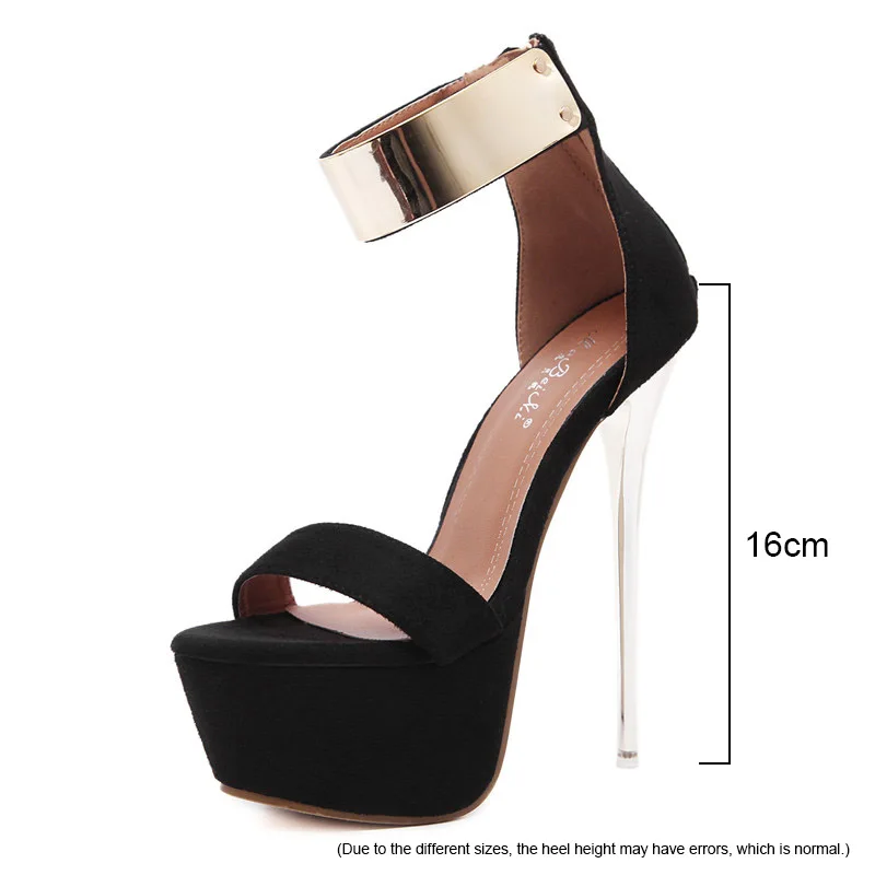 Свадебные Вечерние туфли на платформе и высоком каблуке 16 см; женская обувь на высоком каблуке; пикантные черные модельные туфли на высоком каблуке; вечерние туфли-лодочки; женская обувь