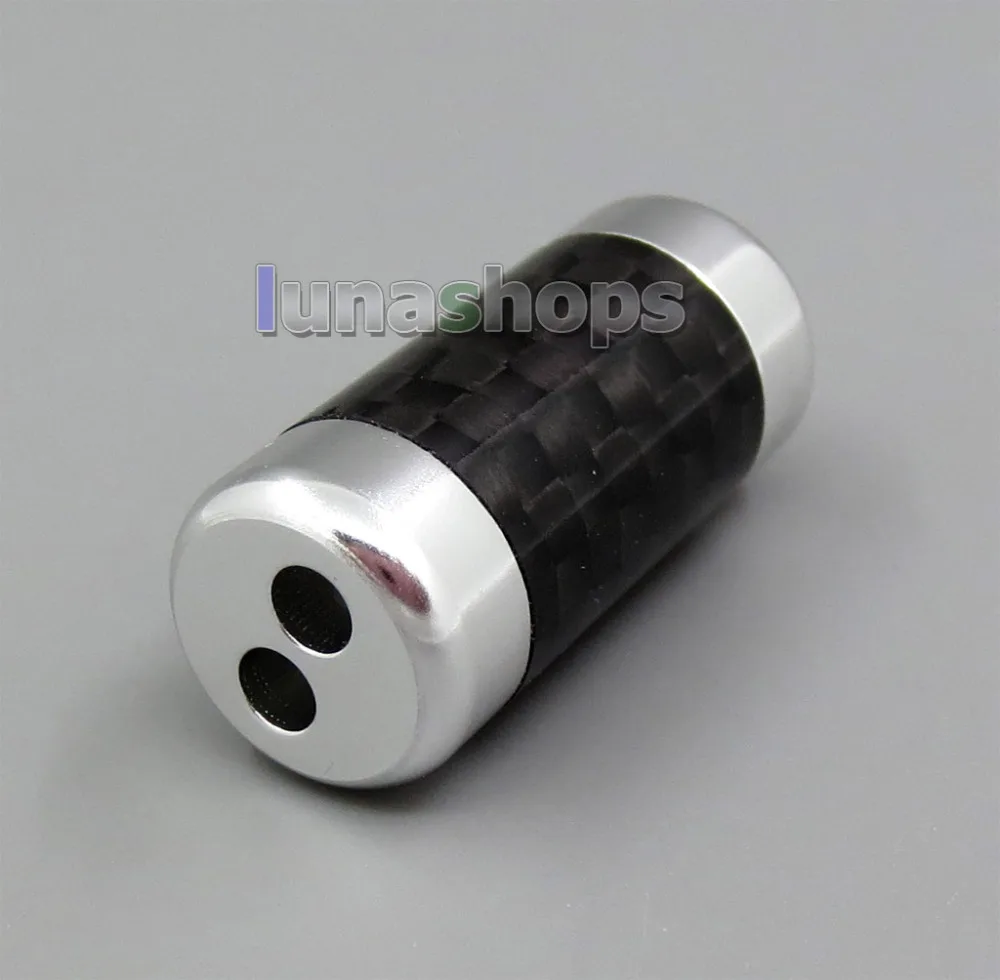 LN005421 Aluminium Alloy Carbon Super Light Headphone Earphone Cable Splitter Adapter Plug For DIY Custom