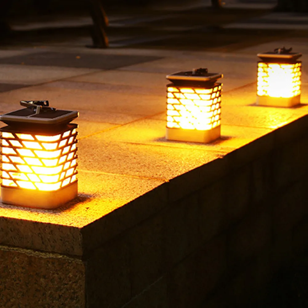 

Solar Flame Flickering Lawn Lamp LED Light Realistic Waterproof Lamp Outdoor Garden Decor LO88
