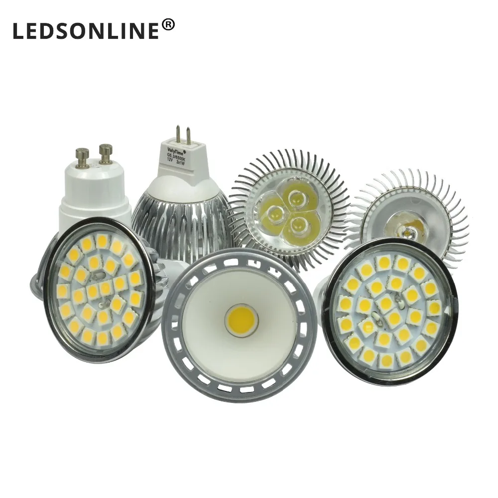 

3W 4W 5W LED Bulb Spotlight lamp G5.3 MR16 E27 GU10 Pure White 6000K Warm White 3000K Aluminum Quality Guaranteed & Cheapest