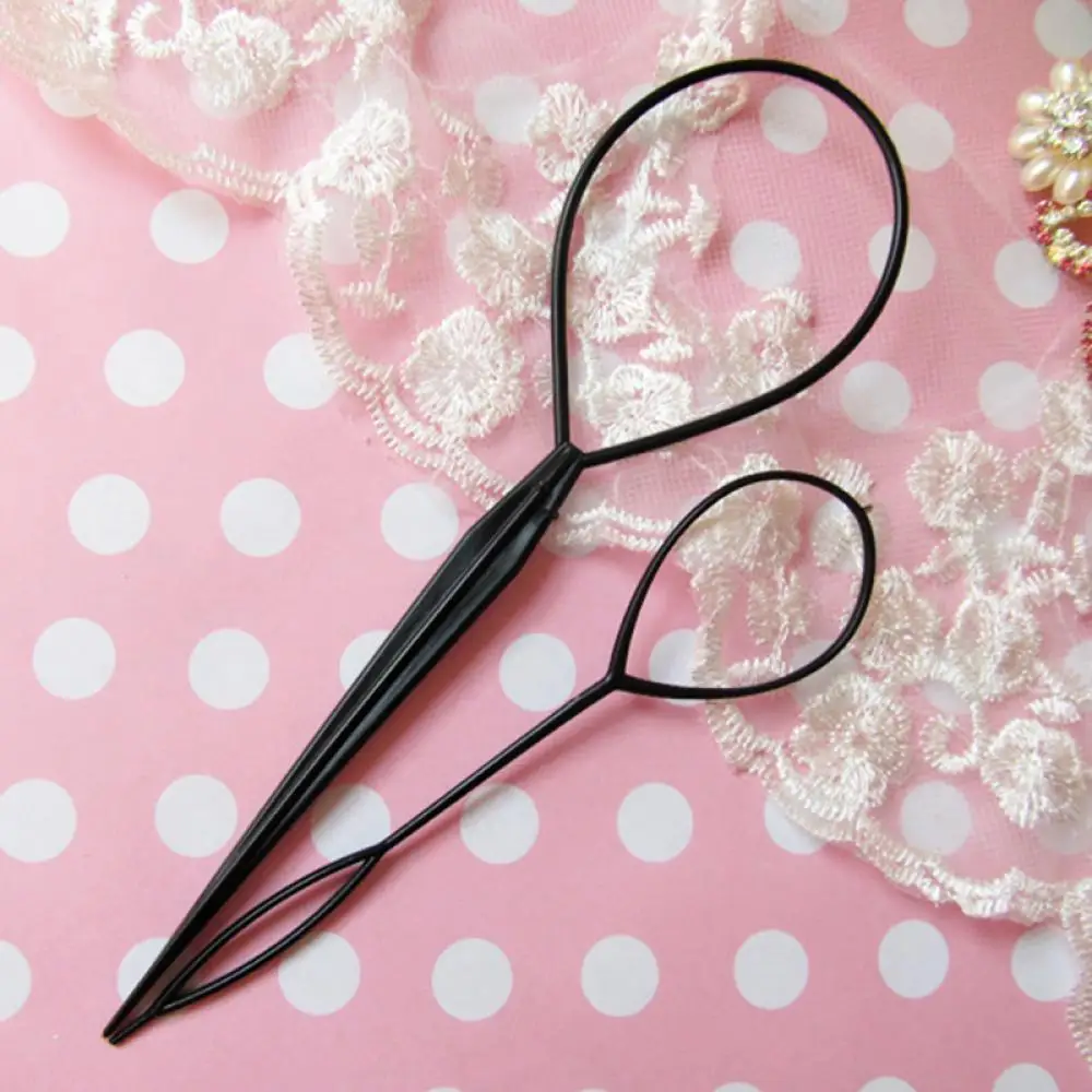 4pcs Magic Hair Braiding Twist Curler Styling Set Hairpin Holding Hair Braiders Pull Hair Needle Ponytail DIY Tool G0307