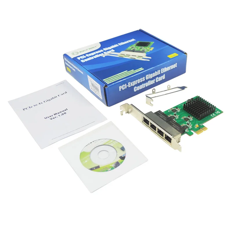 PCI-Express 4-порт Gigabit Ethernet сервер сетевой карты 10/100/1000 Мбит/с RTL8111 Чипсет