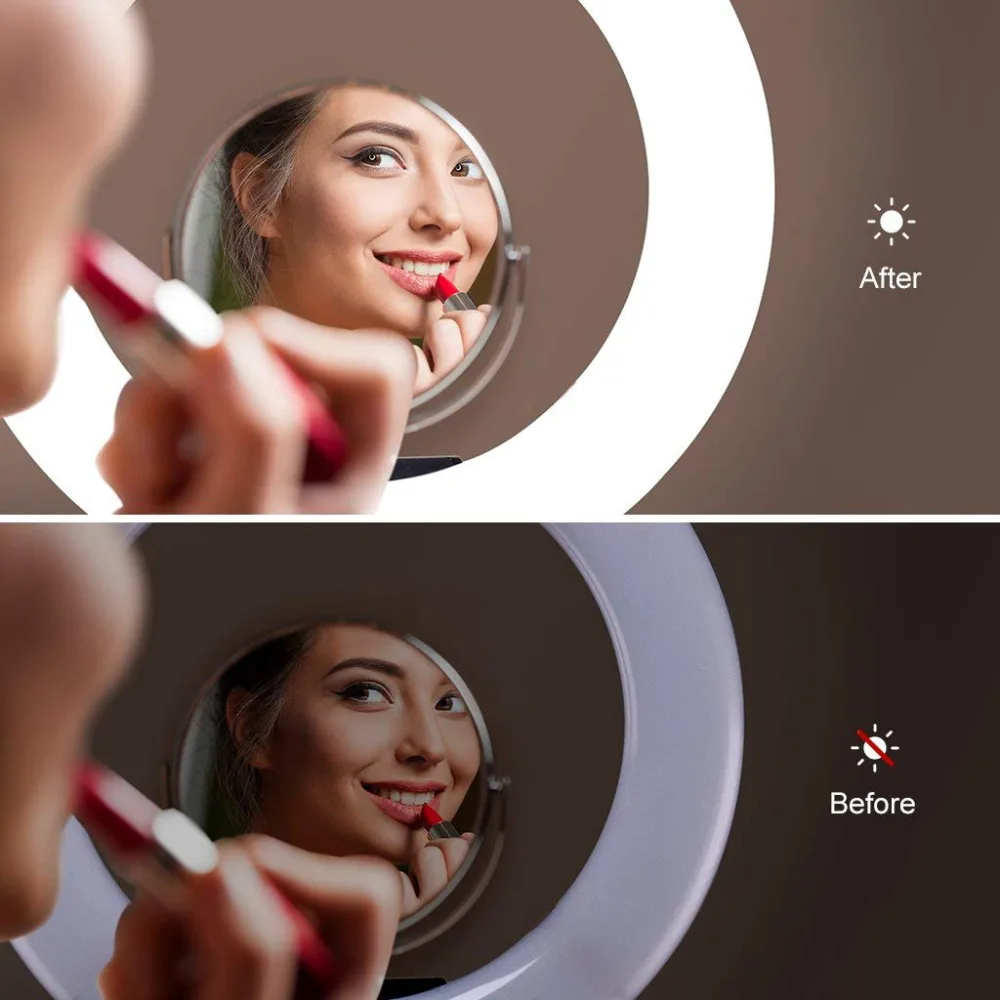 JINTU RL 18 &quotкольцо для светодиодной фотосъемки 5500K легкий штатив макияжа Youtube