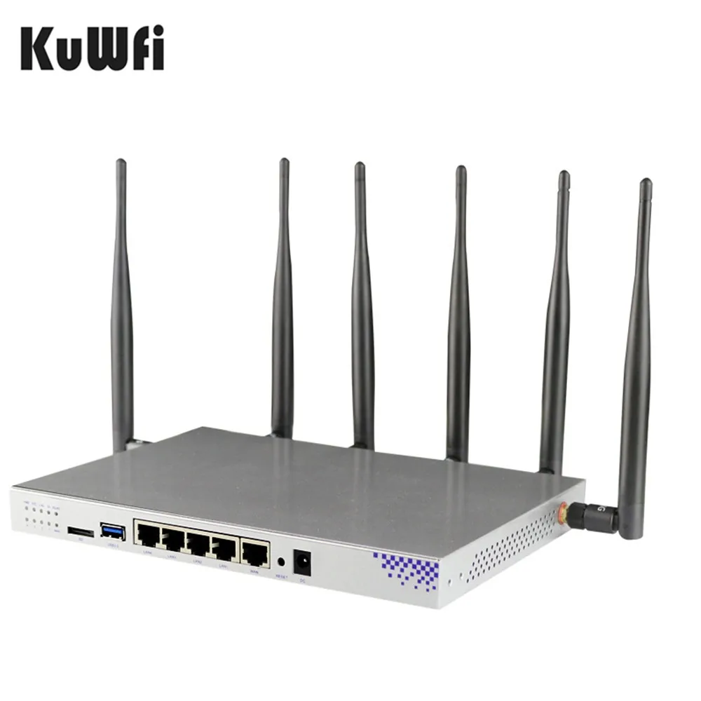 4G sim-карта Wifi роутер OpenWrt 1200 Мбит/с 2,4G 5G двухдиапазонный MT7621 гигабитный порт беспроводной AP роутер с 6 антеннами Wifi повторитель