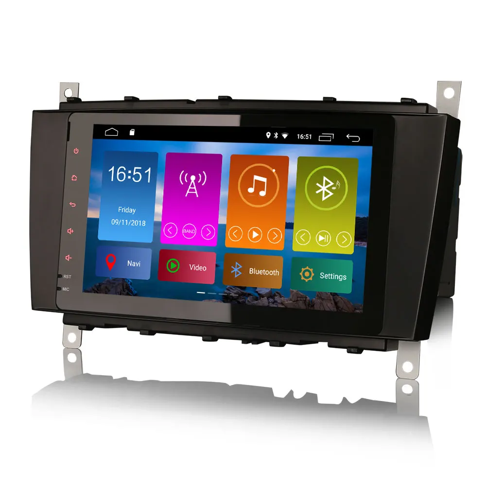 Best 8" Android 8.1 Oreo OS Car Multimedia Navigation GPS Radio for Mercedes-Benz CLC-Class W203 2008-2010 & CLK-Class W209 2005-2011 4