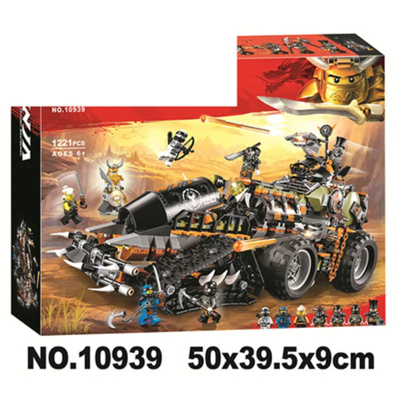 Новинка 10939 кирпичные игрушки совместимый с логотипом Ninjagoed 70654 набор дизельнаут