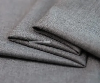 

Jenny Story1986 fashion cottonAustria wool worsted twill fabric wrinkle suit pants suit dress fabric grey wide leg pant Fashion
