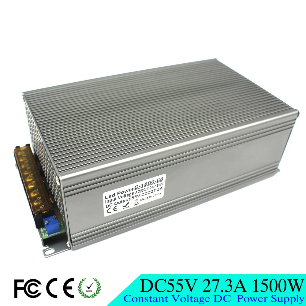 Регулируемый DC55V выключатель питания 27 3a 1500 Вт трансформаторы драйвера 110 В 220