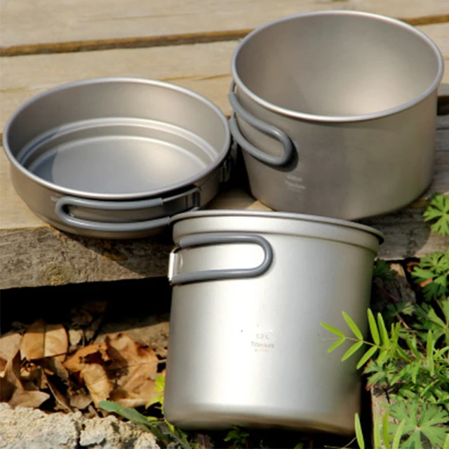 Buy Keith Titanium Kitchen Pots Set Outdoor Camping Hiking Titanium Cookware