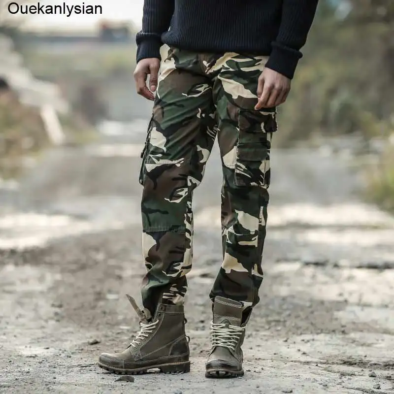 Ouekanlysian Fashion Military Camouflaje Army Baggy Pants Men Tactical ...