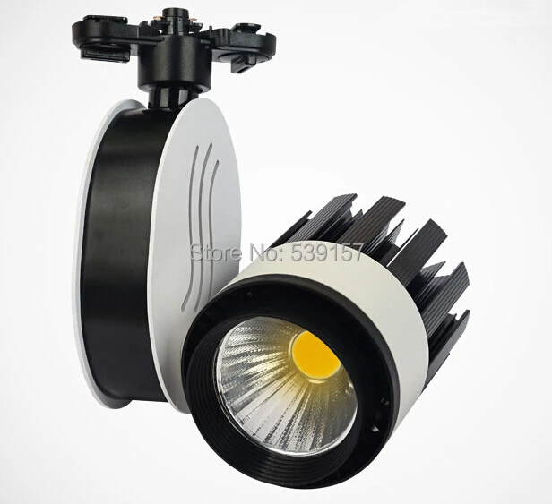 

Free shipping LED track light 30W COB high lumens high quality commercial light rail lamp 85-265V