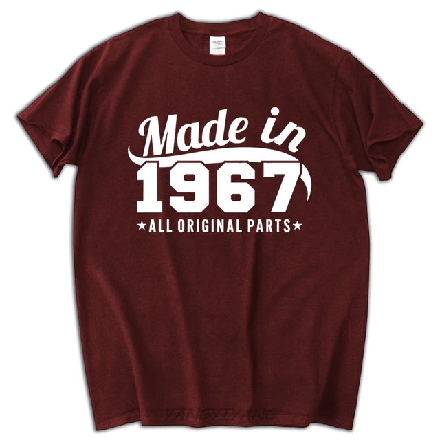 made in 1967 mens 50th birthday t shirt unisex funny dad father gift