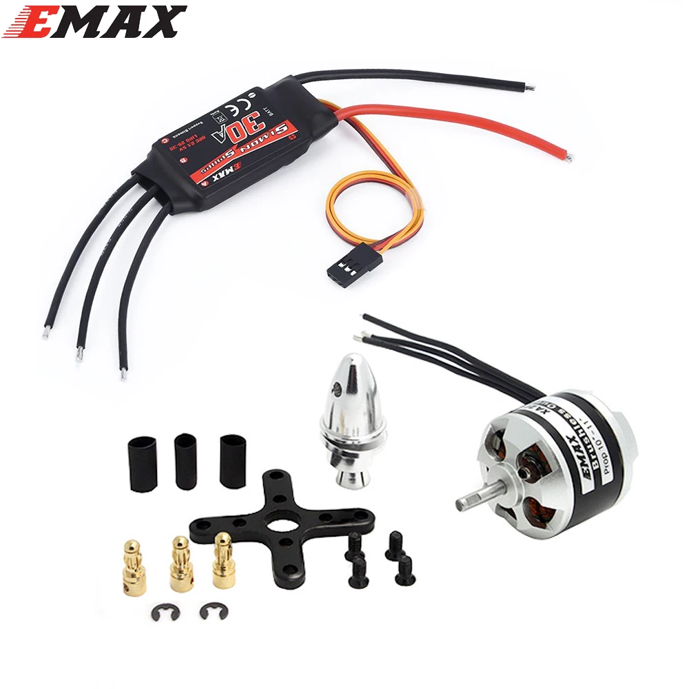 Оригинальный двигатель EMAX XA2212 820KV 980KV 1400KV с Simonk 30A набор ESC для радиоуправляемой