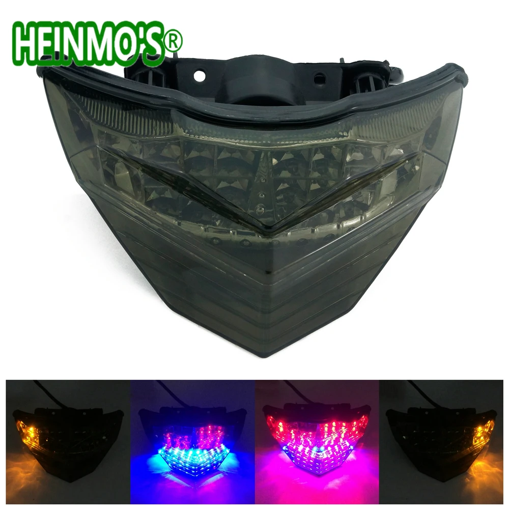 (NINJA 300) For Kawasaki Ninja 250R 300 2013 2014 2015 2016 Motorcycle Rear Stop Light Brake Lamp Flasher LED Running Turn Signal Blinker (17)