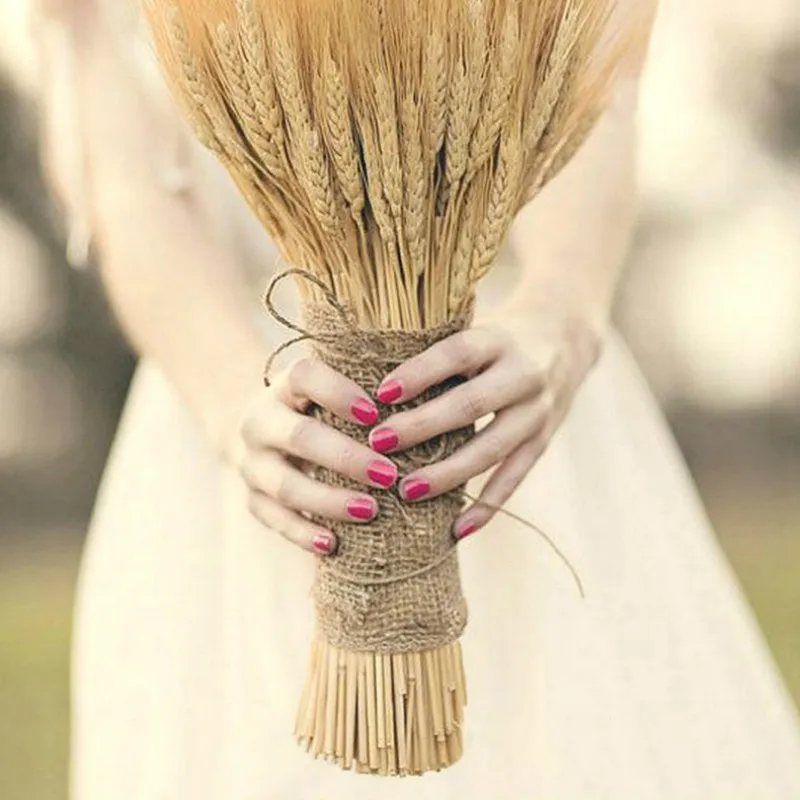 

SUEF 10pcs Decorative Dried Artificial Flower grain bouquet of White dried wheat decor natural plant Wedding Decoration dry@1