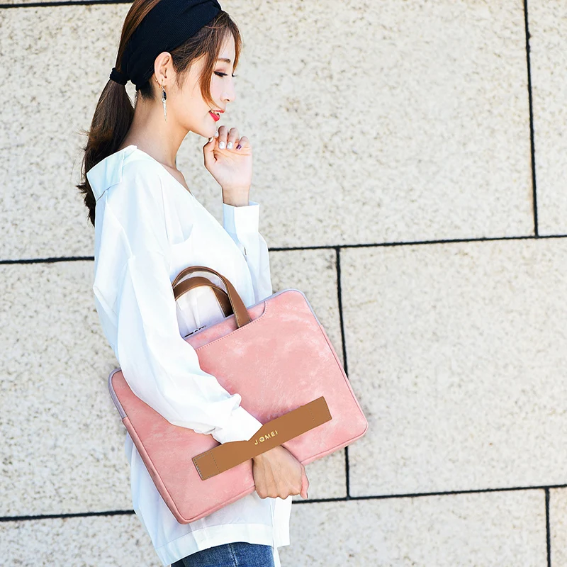 Waterproof PU Leather Laptop bag case casual Laptop bag for women 13 13.3 14 15 15.6 inch for Macbook pro case for men 2018